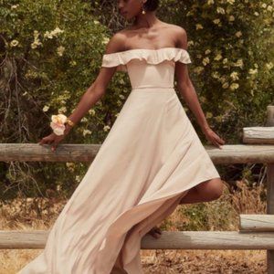 REFORMATION Verbena Dress in Champagne